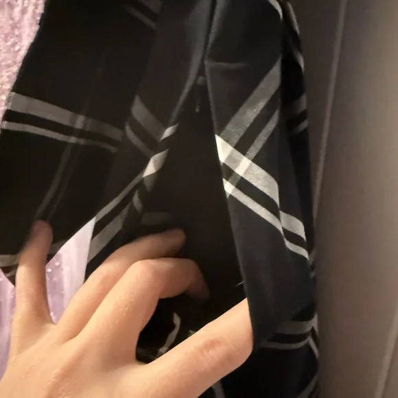 Christopher John Rogers Dress in Black and White Checkered Pattern - Picture 10 of 10